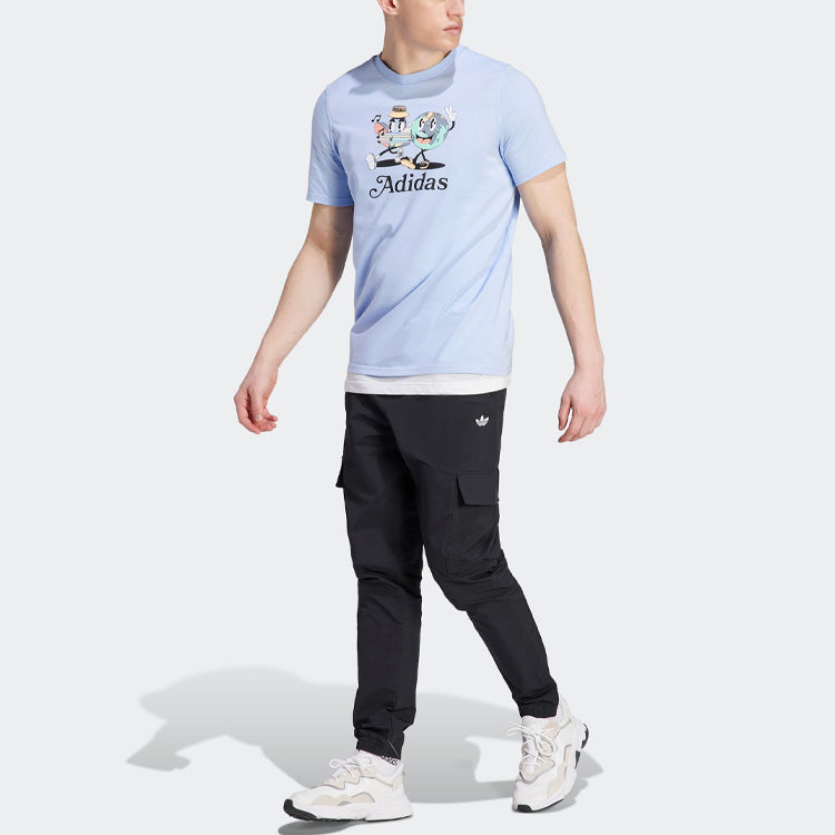adidas originals Enjoy Summer Graphic Tee 'Blue Dawn' IT8187