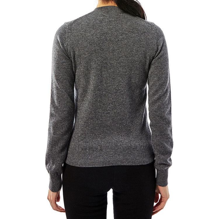 (WMNS) COMME des GARCONS PLAY Cardigan Red Emblem 'Grey' AZ-N007-051-3