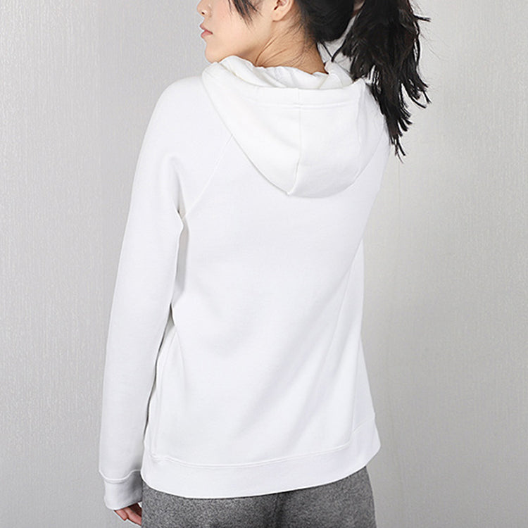 (WMNS) Nike Nsw Chn Po Hoodie Logo Printing White CU1624-100