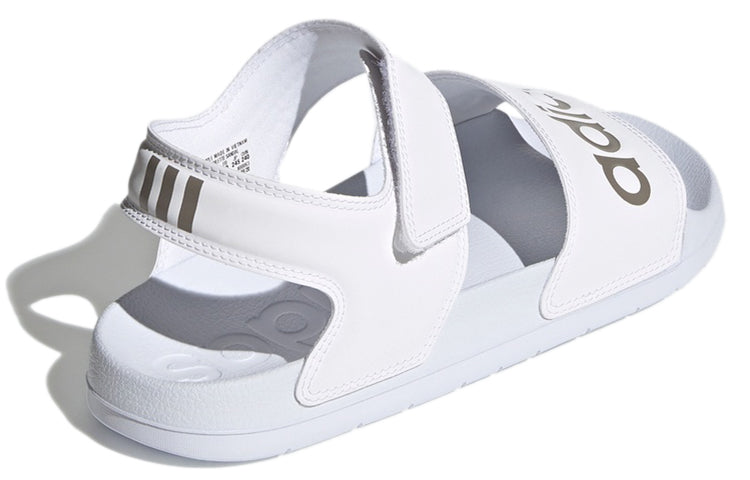 (WMNS) adidas Adilette Sandal 'White Champagne Metallic' H03266