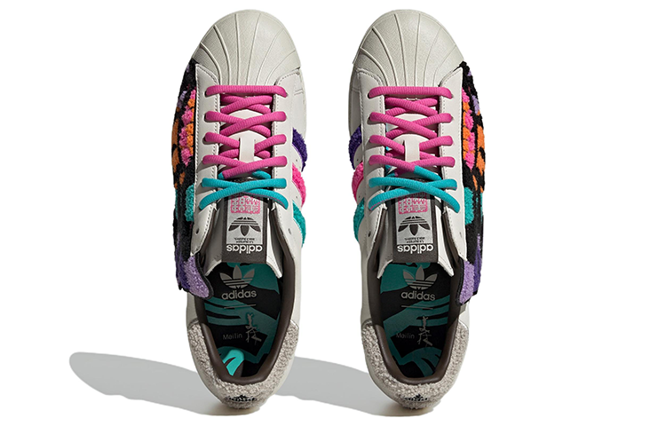 adidas originals Superstar 80s x Han Meilin 'White Black Pink' ID4386