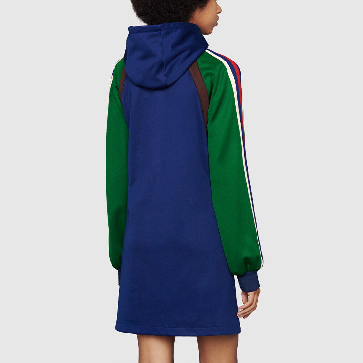 (WMNS) Gucci Technical Jersey Dress with Double G 'Blue Green' 681085-XJDQN-4897
