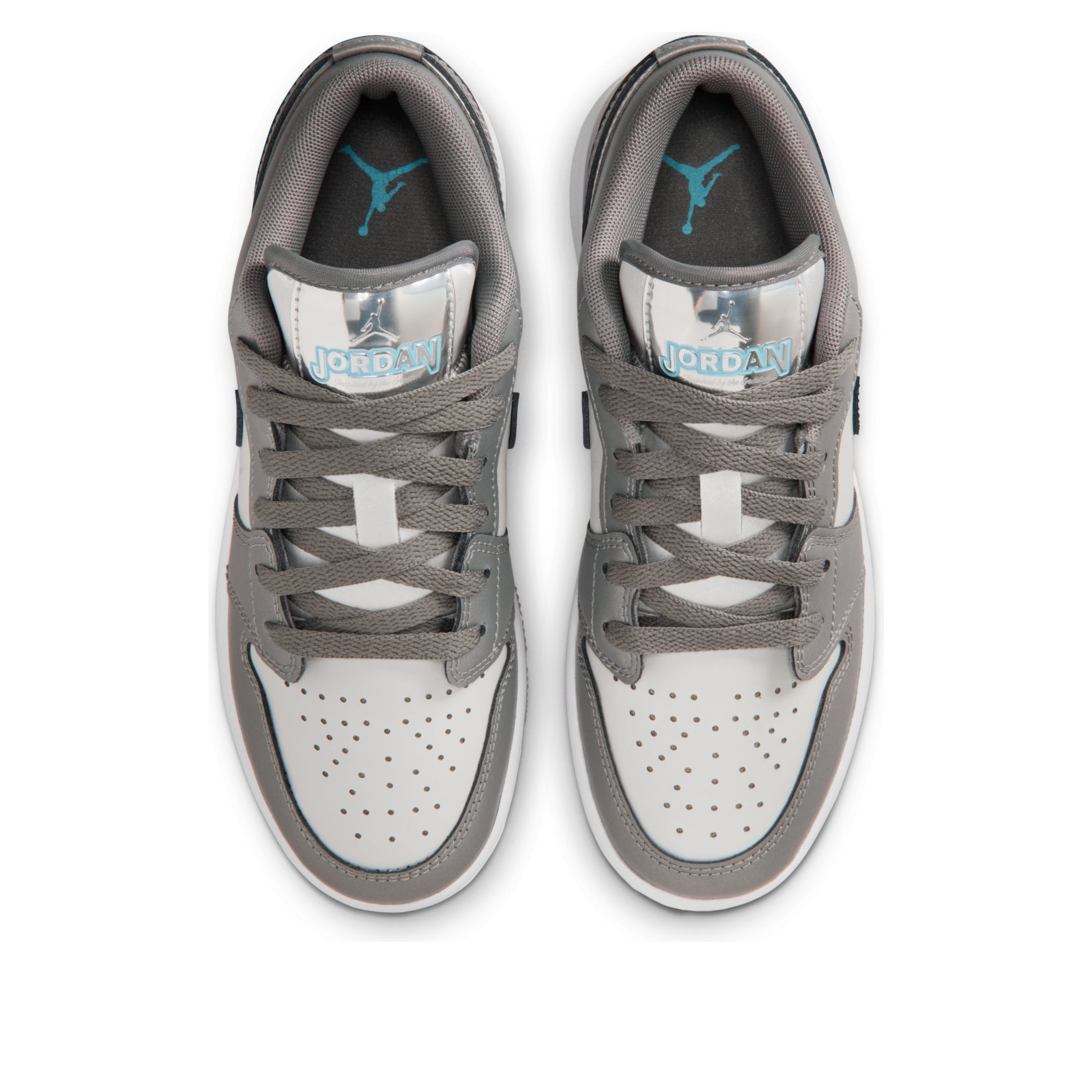 (GS) Air Jordan 1 Low SE 'Flat Pewter Blue Chill'  HV4398-014