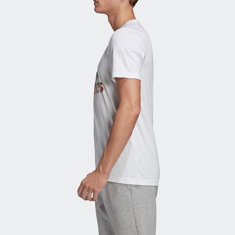 adidas Pattern Logo Short Sleeve White FN1746