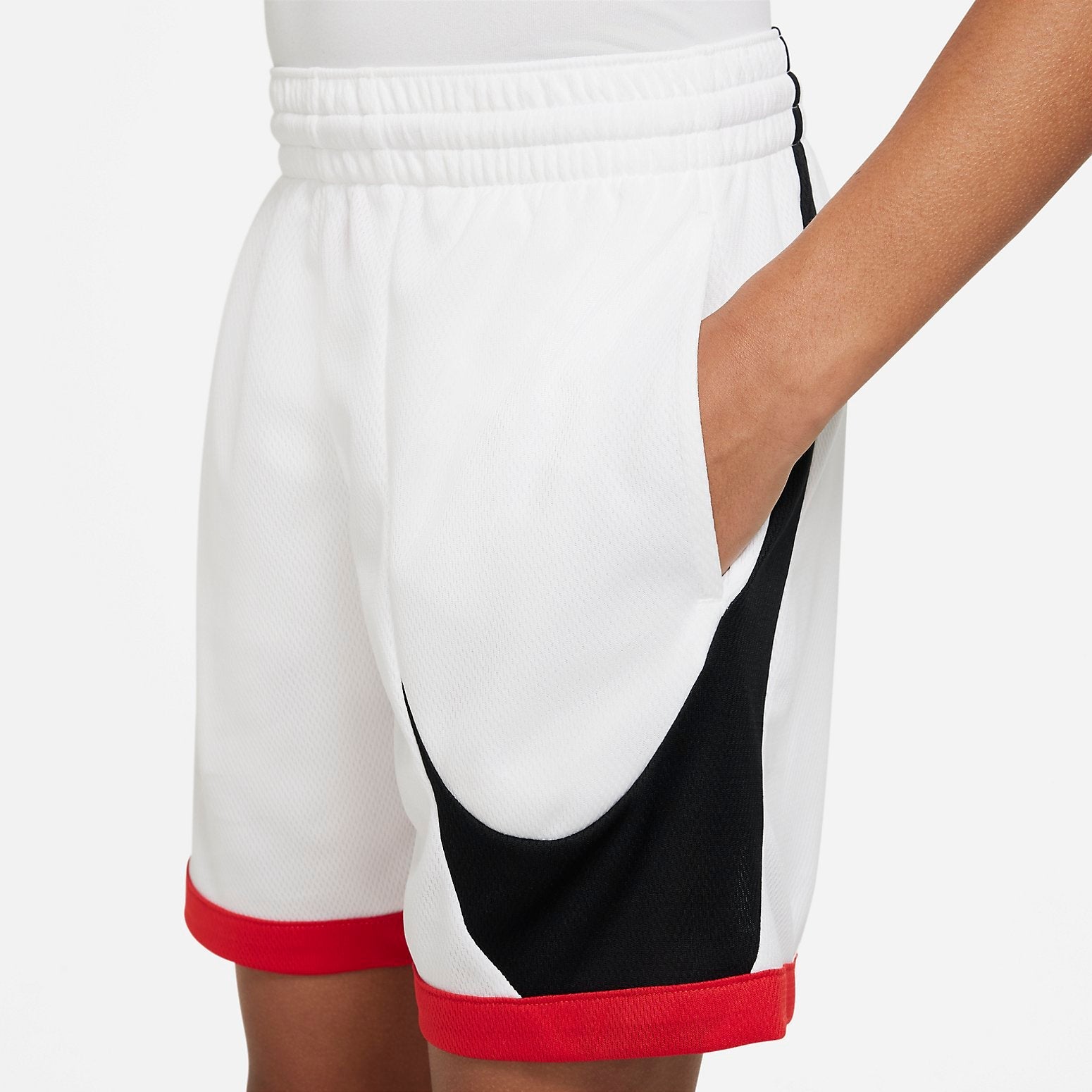 (PS) Nike Dri-FIT Basketball Shorts 'White Black Red' DM8186-101