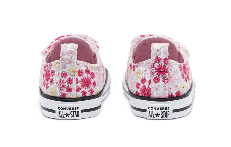 (TD) Converse Chuck Taylor All Star Low Top Embroidery Pink/Yellow 771288C