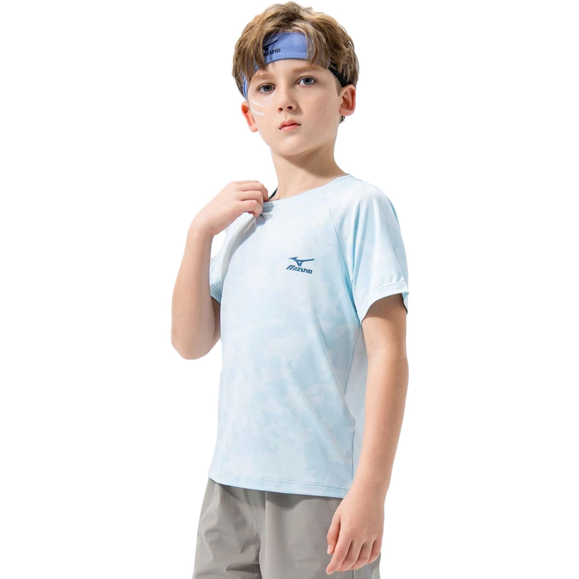 (GS) Mizuno Sportswear T-shirt 'Blue' T3040