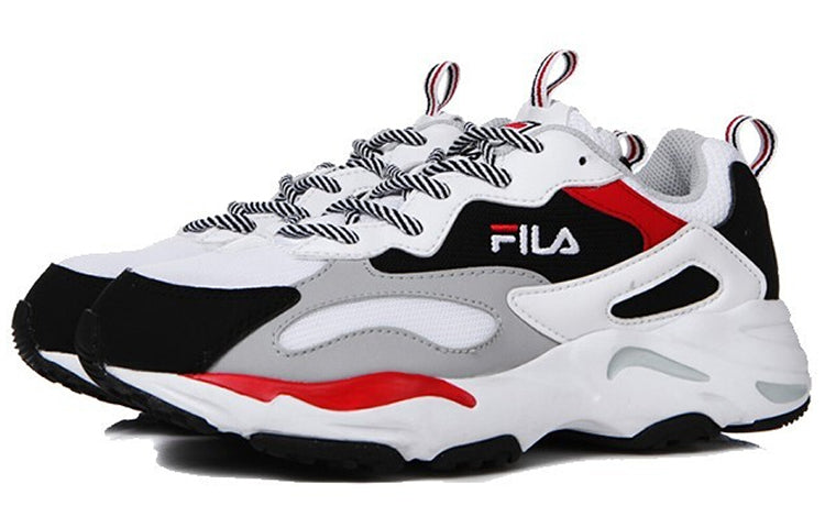 FILA Ray Tracer Low Chunky Shoes Black/White/Red FS1SIB1180X_WBK
