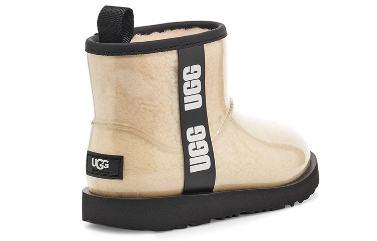 (GS) UGG Classic Clear Mini II Boot 'Natural Black' 1112386K-NBLC