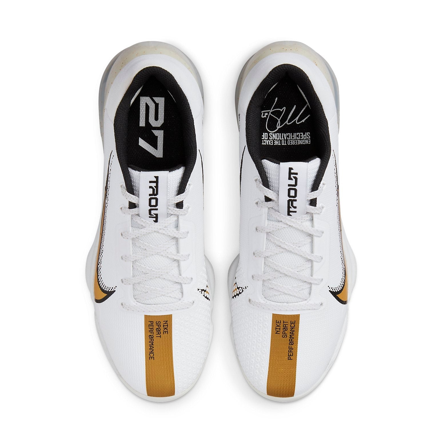 Nike Force Zoom Trout 7 Pro 'White Metallic Gold' CQ7224-106