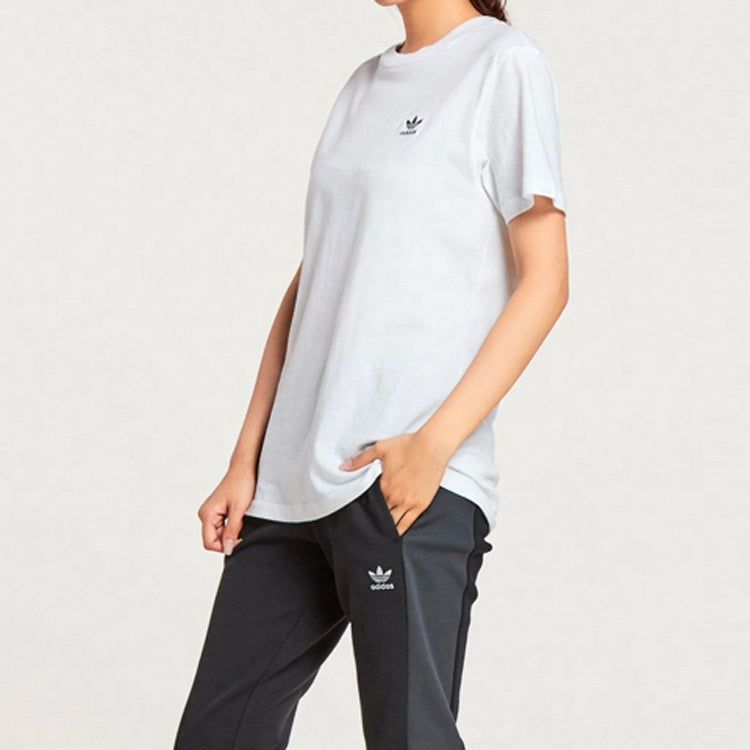 (WMNS) adidas originals Pullover Round Neck Short Sleeve White CE1667