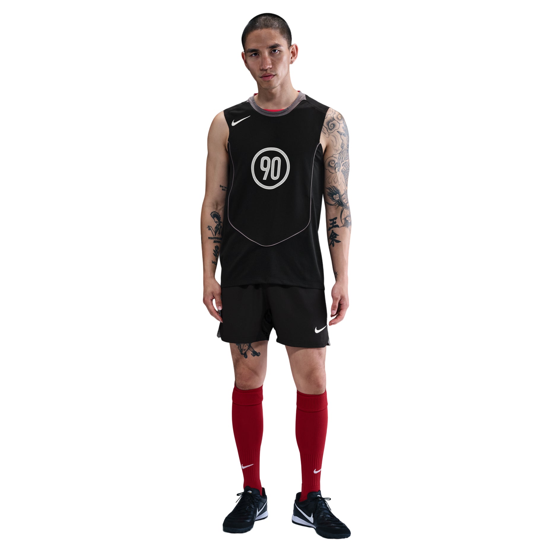 Nike Total 90 Dri-FIT Sleeveless Soccer Top Asia Sizing 'Black Light Graphite' HV1181-010