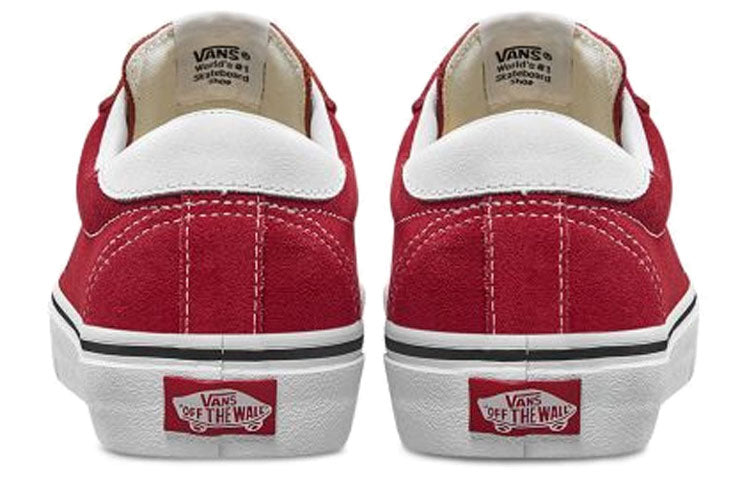 Vans Soprt Skate Sneakers Old Skool Shoes 'White Red' VN0A4BU6VYG