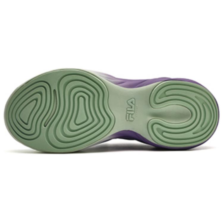 (WMNS) FILA FUSION Fashion Daddy Shoes 'Green Purple Black' T12W341115FFD