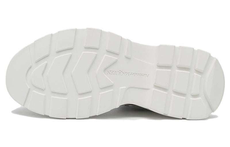 Alexander McQueen Tread Slick Graffiti Boots 'White Black Cream' 705667W4TG49356