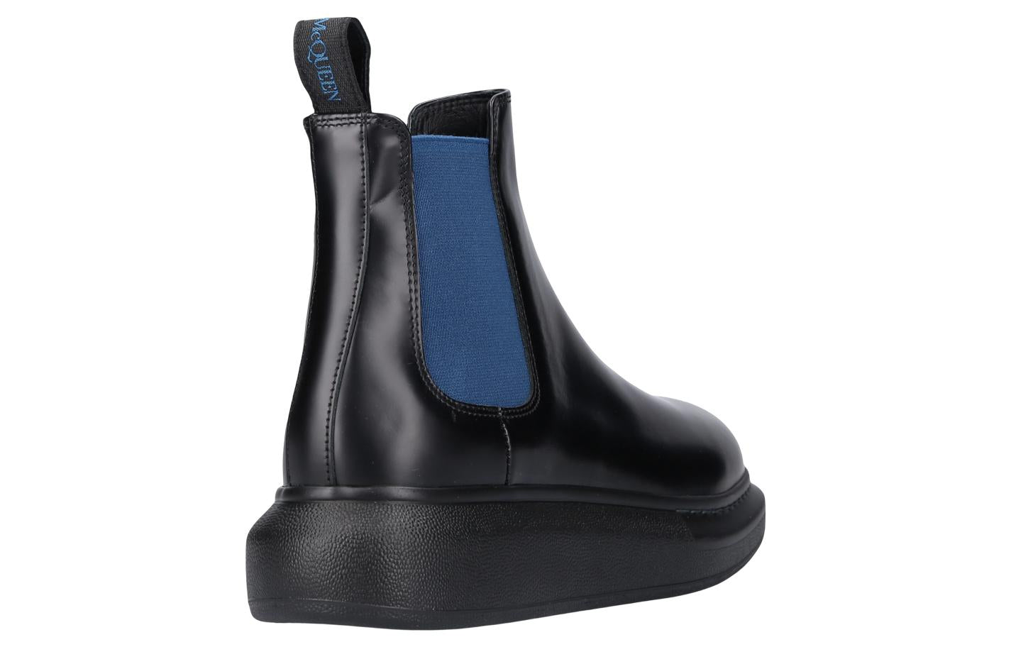 (WMNS) Alexander McQueen Hybrid Chelsea Boot 'Black Blue' 586398WHX561097
