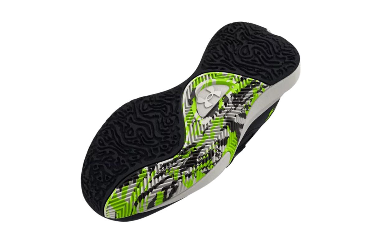 (GS) Under Armour Lockdown 6 'Black Lime' 3025617-004