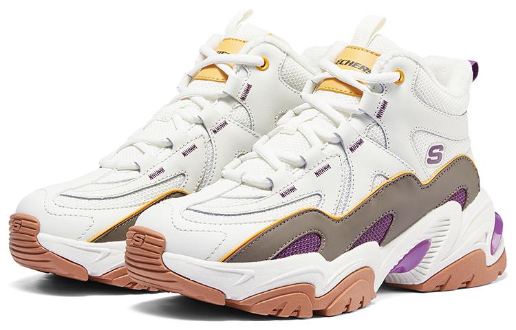 (WMNS) Skechers Stamina Shoes 'White Purple' 168021-WMLT