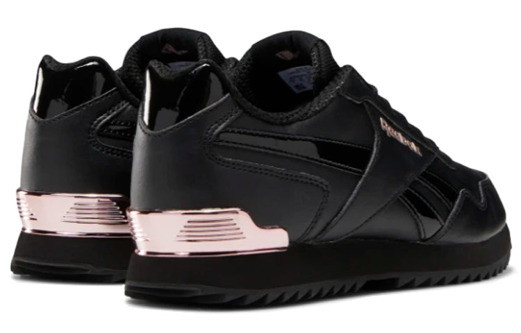 (WMNS) Reebok Royal Glide Ripple Clip 'Black Silver' DV6704