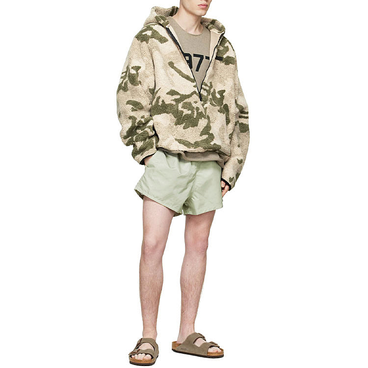 Fear of God Essentials SS22 Green Nylon Shorts Seafoam FOG-SS22-751