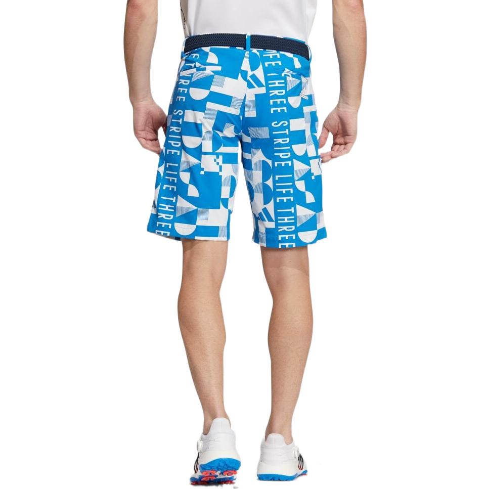 adidas Pattern Printing Straight Shorts Japanese Version Men's Blue HA3287