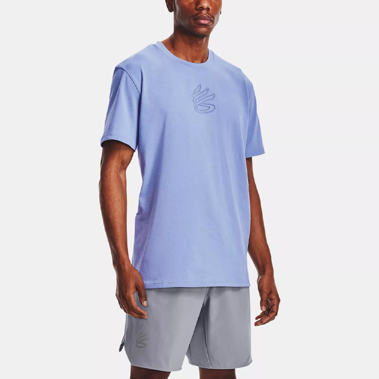 Under Armour Curry EmbroideRedEmbroidery Logo Basketball Sports Male Blue 1362005-420