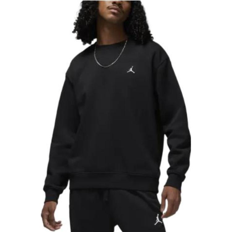 Air Jordan Solid Color Pullover Hoodie Men's Black DQ7521-010