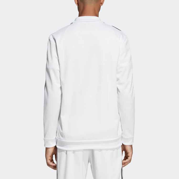 adidas originals Zipper tournament Sports Stand Collar Stripe Jacket White DV1521