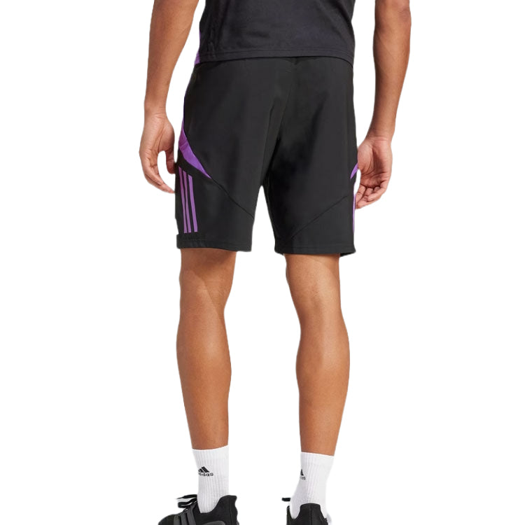 adidas Germany Tiro 24 Competition Downtime Shorts Asia Sizing 'Black Purple' IP8258