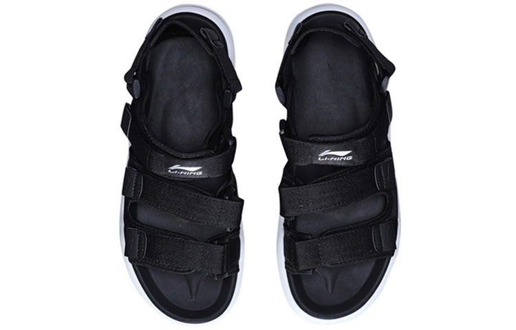 (WMNS) Li-Ning Strappy Sandals 'Black' AGUN012-4