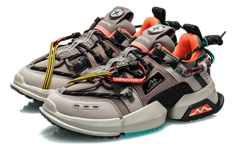 (WMNS) Li-Ning Titan GTX 'White Brown' AGLQ138-2