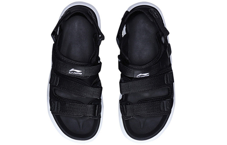 (WMNS) Li-Ning Slippers 'Black' AGUN012-7