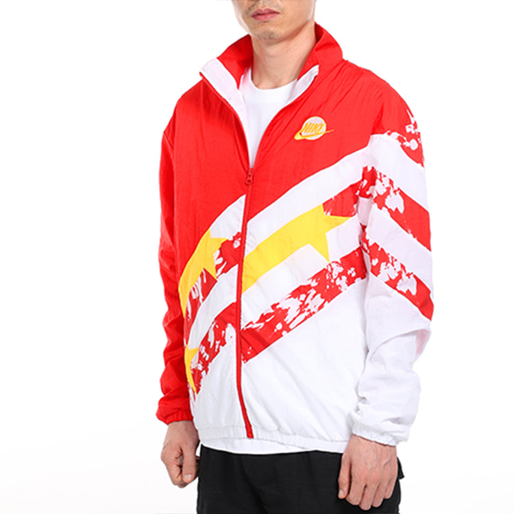 Nike AS Men's NK THROWBACK JKT Jacket WVN University Red CK6622-658