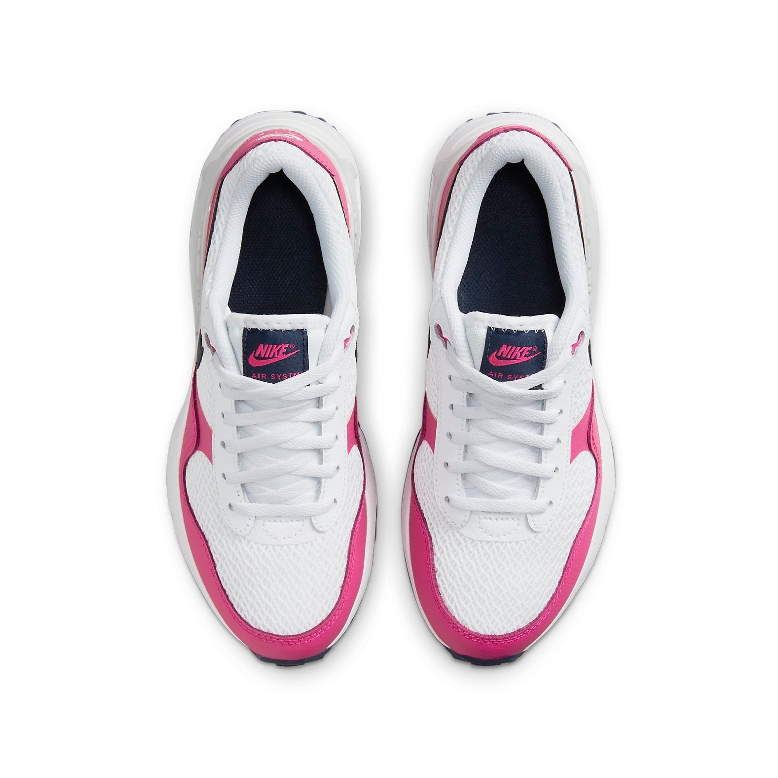 (GS) Nike Air Max SYSTM 'White Fierce Pink' DQ0284-110