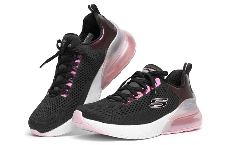 (WMNS) Skechers Skech-Air Stratus Black/White/Pink 149123-BKPK