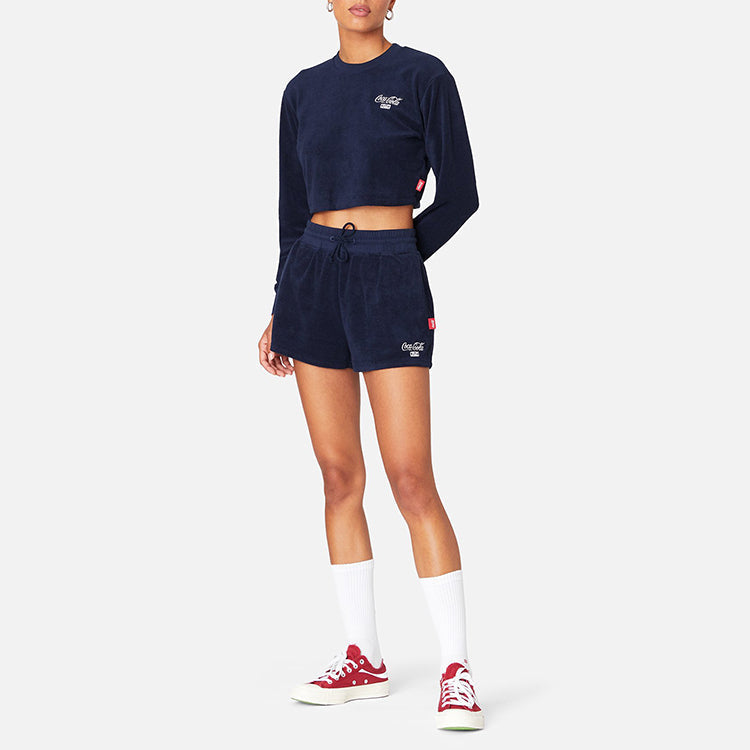 KITH x Coca Cola Crossover Short Round Neck Navy Blue KHW2133-109