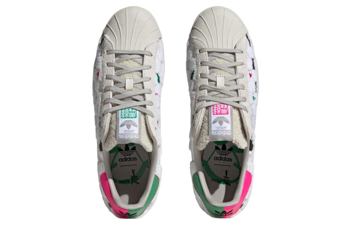adidas originals Superstar 80s x Han Meilin 'White Black Green' ID4384