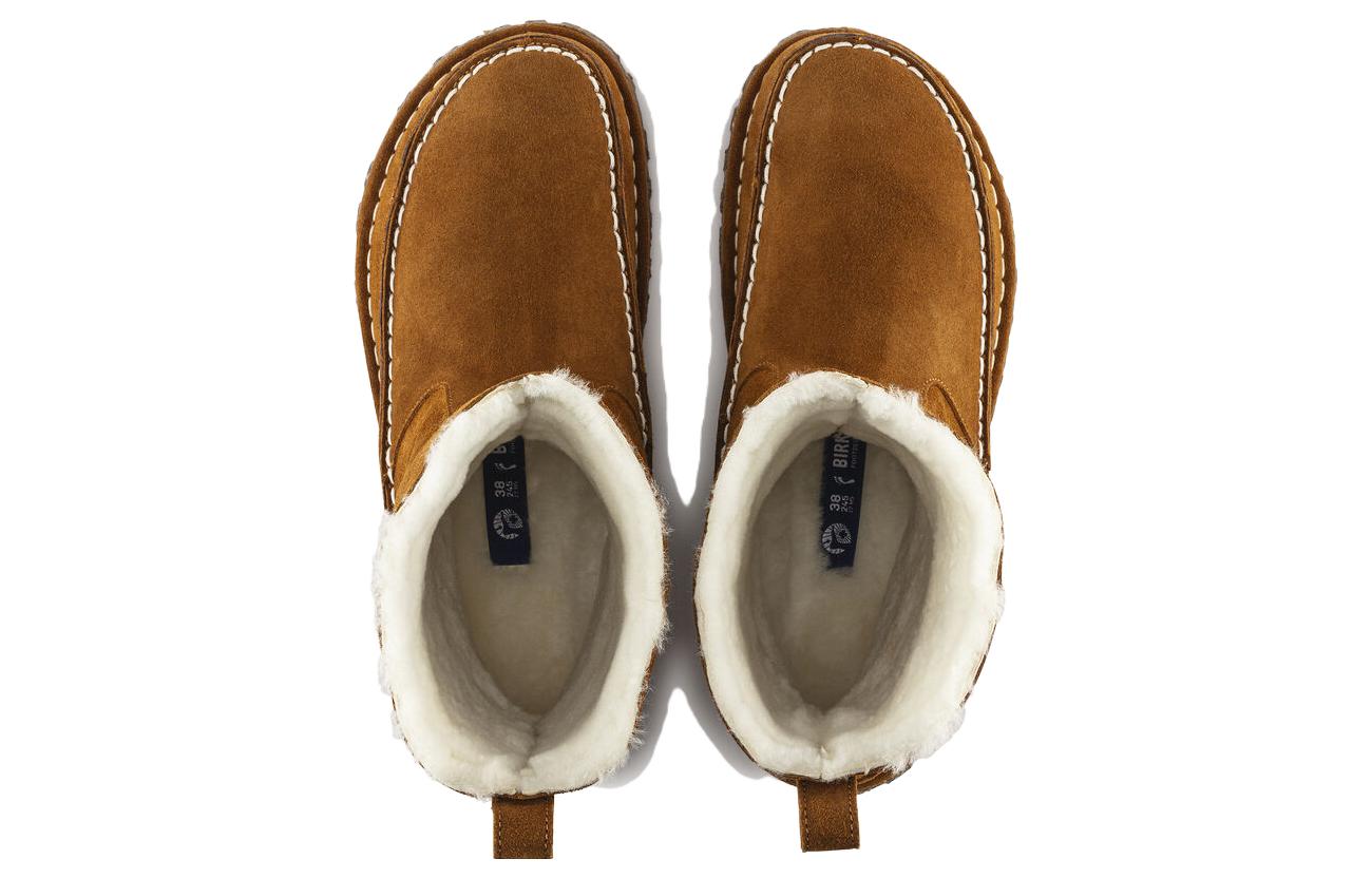 (WMNS) Birkenstock Lahti Suede Leather Narrow Fit 'Mink' 1023645