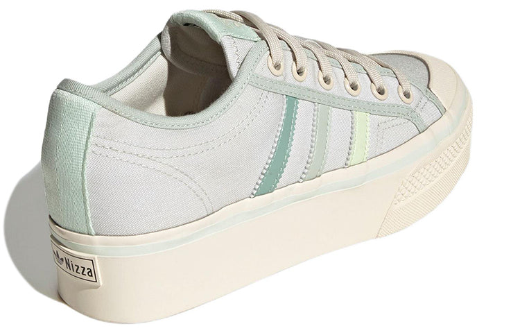 (WMNS) adidas Nizza Platform 'Cream White Green' GX4605