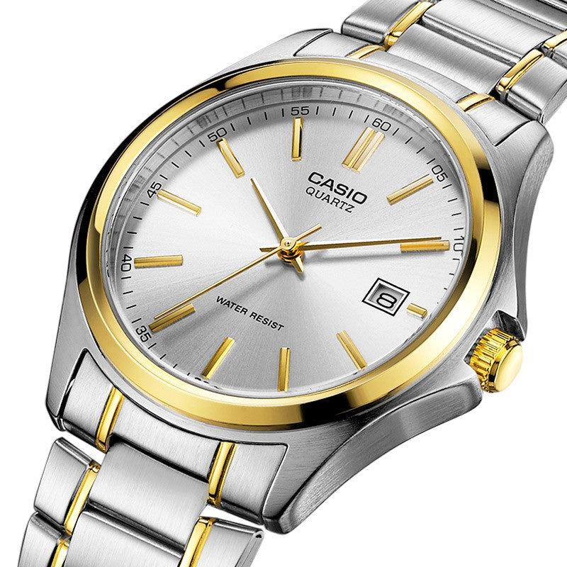 CASIO Stainless Steel Strap Quartz Waterproof Unisex Mens Silver Analog MTP-1183G-7A