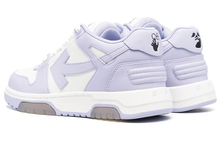 (WMNS) Off-White Out Of Office Calf Leather Sneaker 'Purple White' OWIA259F22LEA0010136