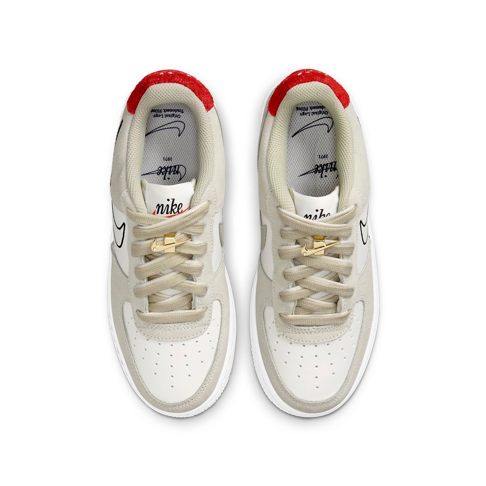 (GS) Nike Air Force 1 LV8 S50 'Light Stone University Red' DB1561-100