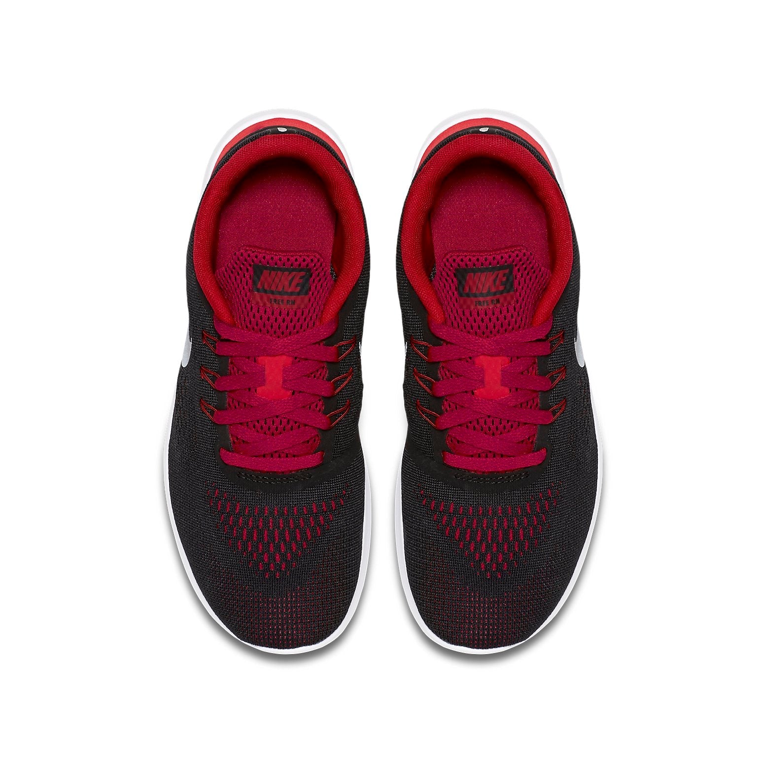(GS)  Nike Free RN 'Black Red' 833989-003