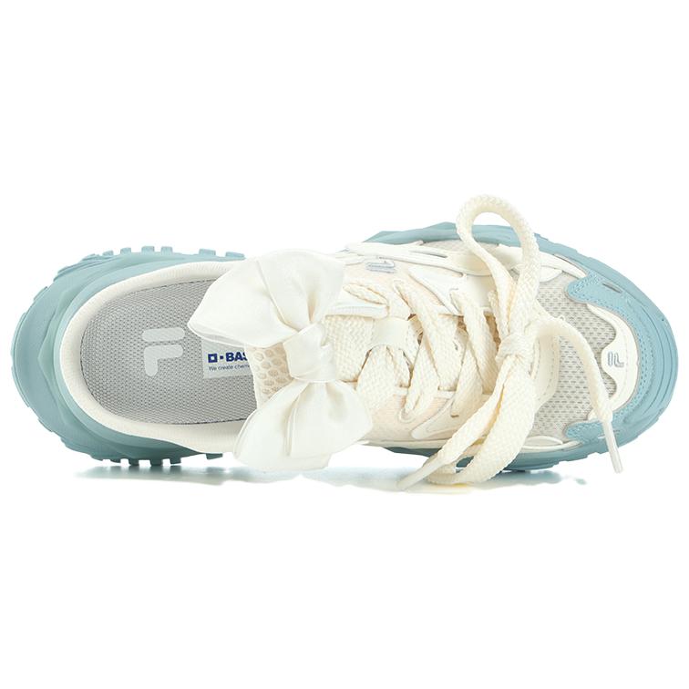 (WMNS) FILA FUSION Bianco Mule Slippers 'White Blue' T12W331302FGE