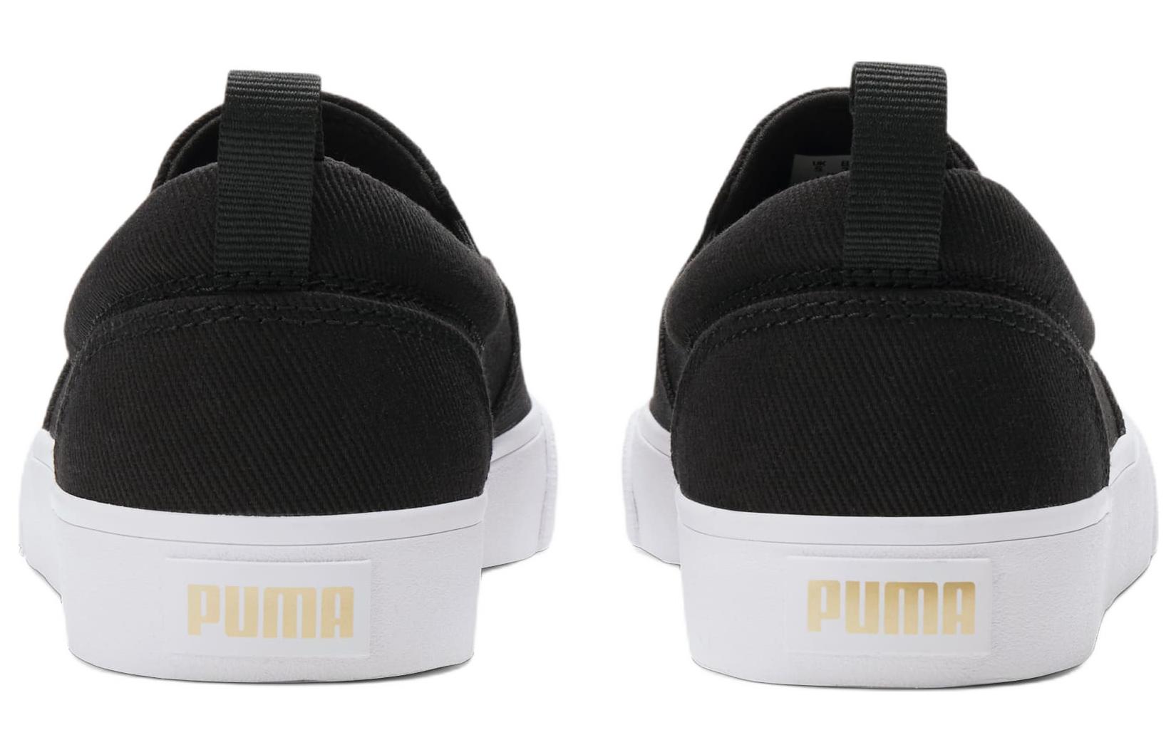 (WMNS) PUMA Bari Slip-On 'Black Team Gold' 384629-02