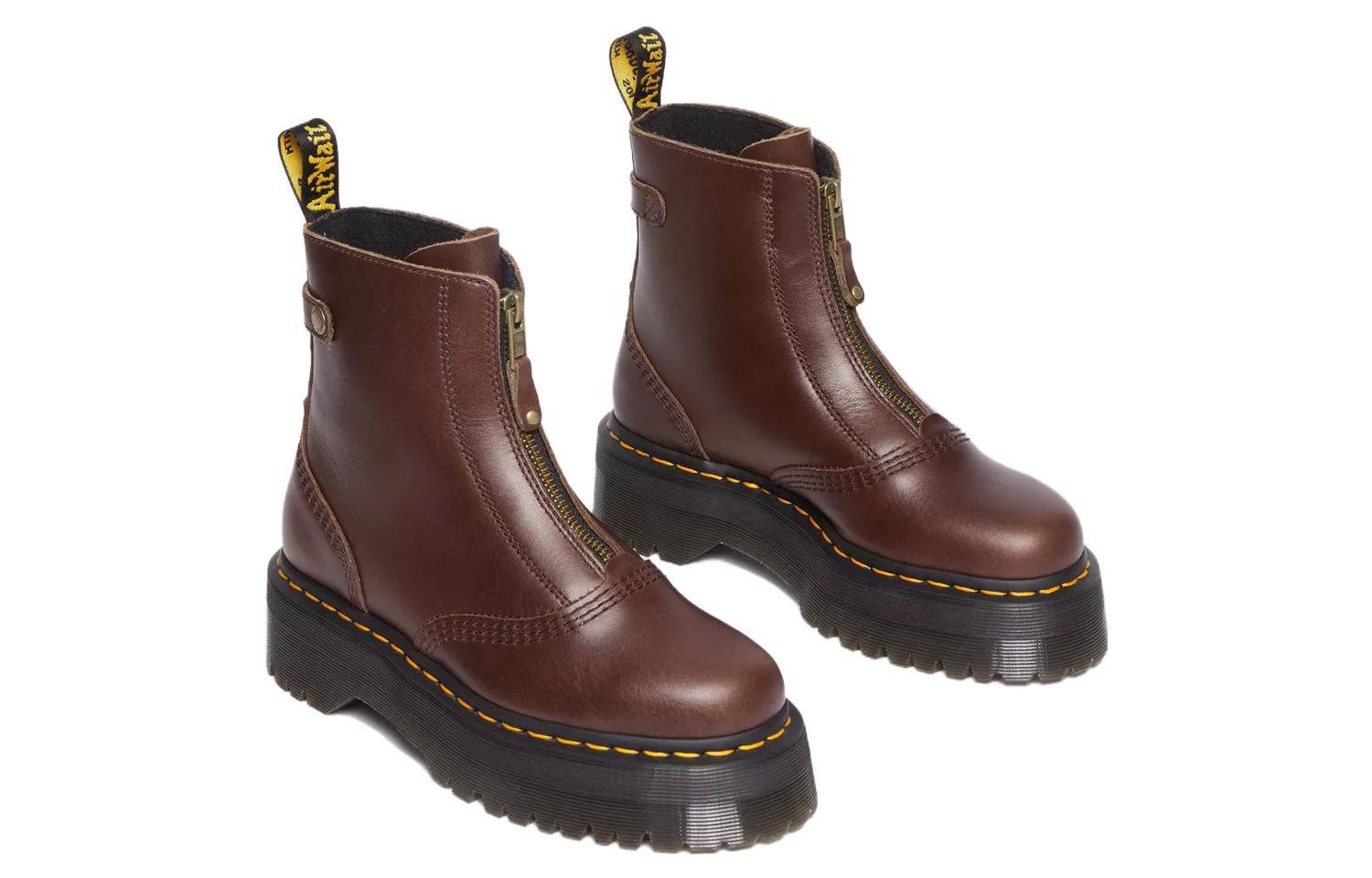 (WMNS) Dr. Martens Jetta Platform Boots 'Dark Brown' 31141201