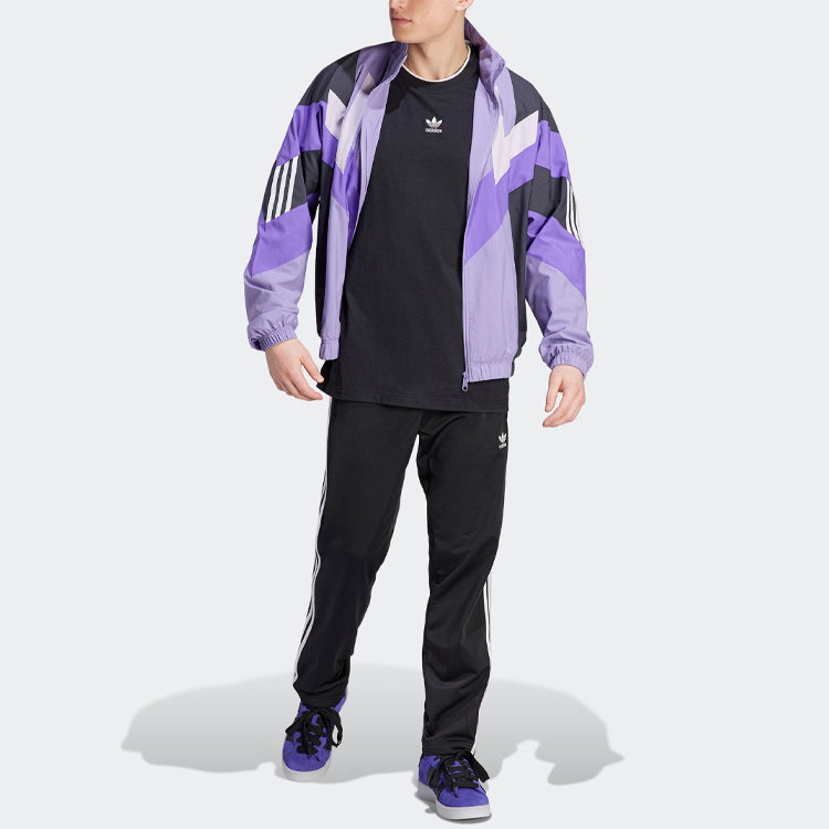 adidas originals Rekive Woven Track Jacket Asia Sizing 'Purple' IC6005
