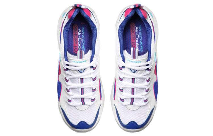 (WMNS) Skechers D'Lites 3.0 Zenway Low-Top Sneakers White/Blue 12955-WBLP
