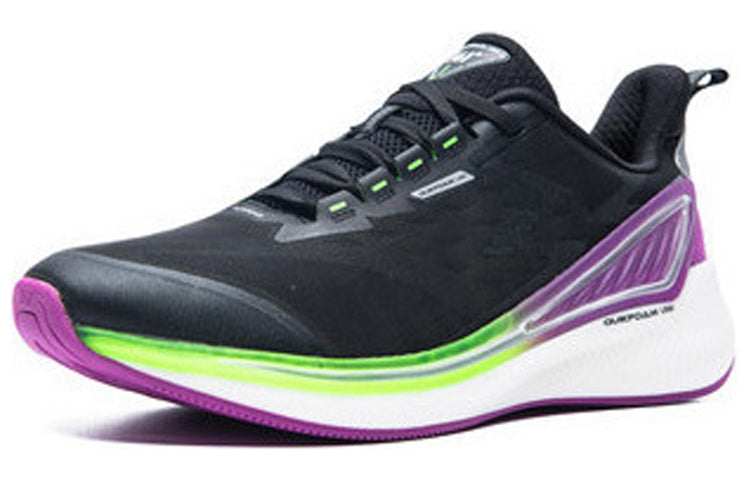 361 Degrees QU!K LITE Lightweight Breathable Running Shoes 'Black Purple' 572032218-7