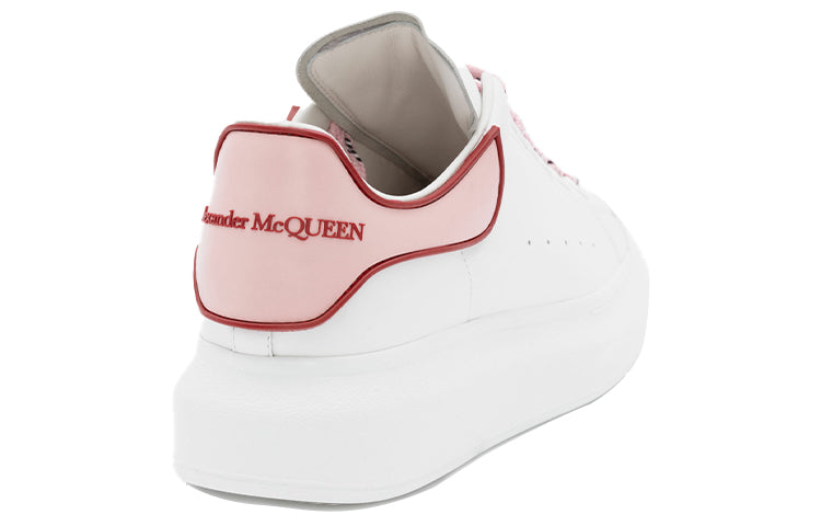 (WMNS) Alexander McQueen Oversized Sneaker 'White Pink Carnelian Red' 621056WHXMT9633